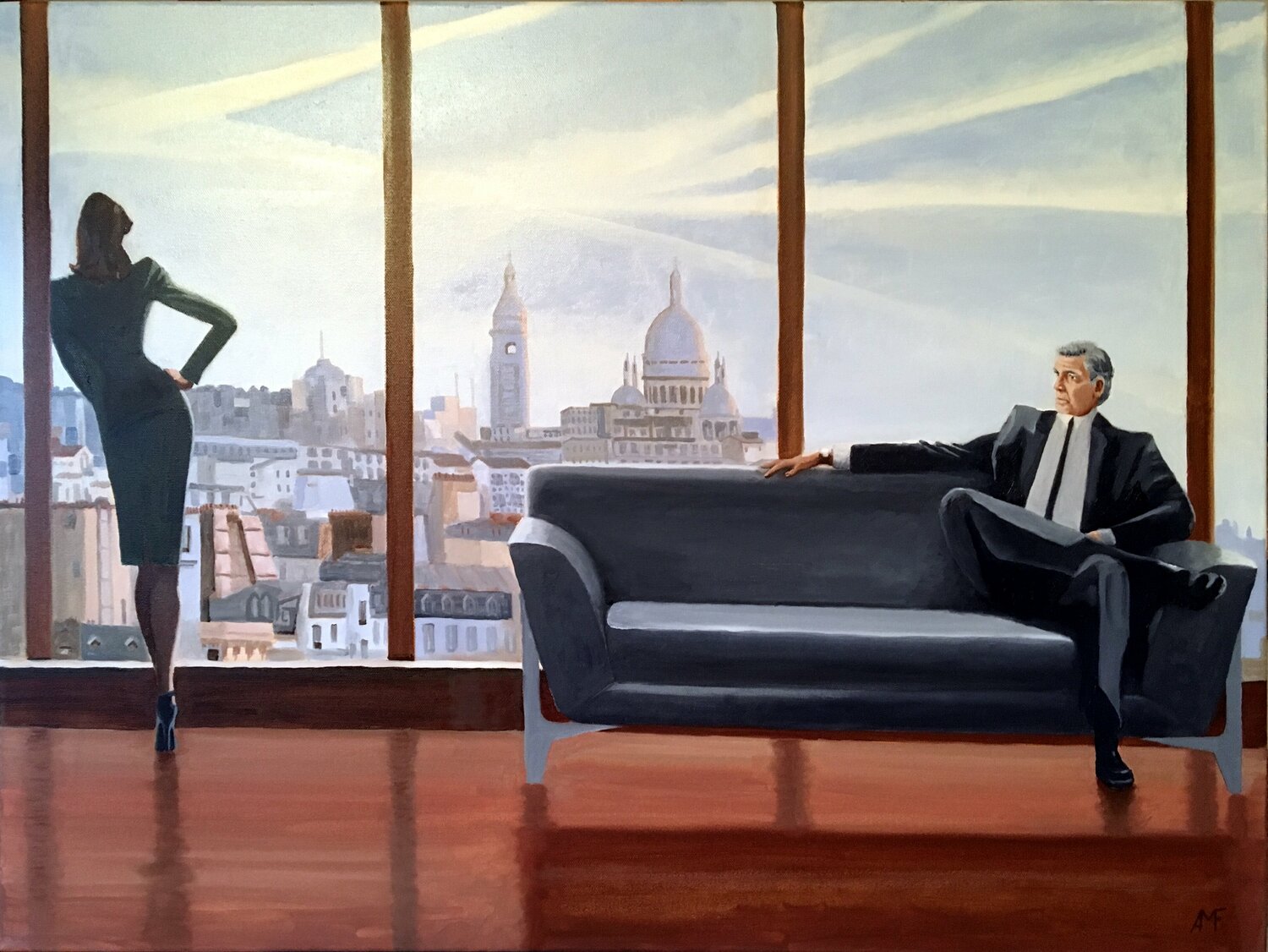 Pause Arnaud Feuga Original painting for sale