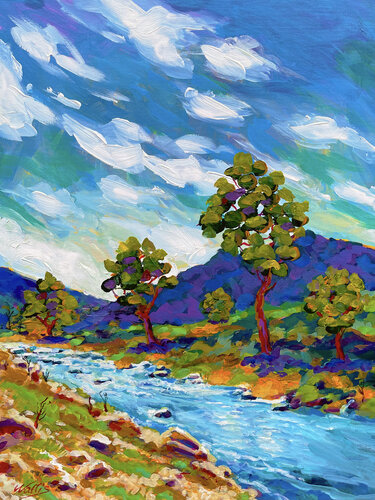 Rugged  Back Country by Charles Wallis, Painting for Sale on Select