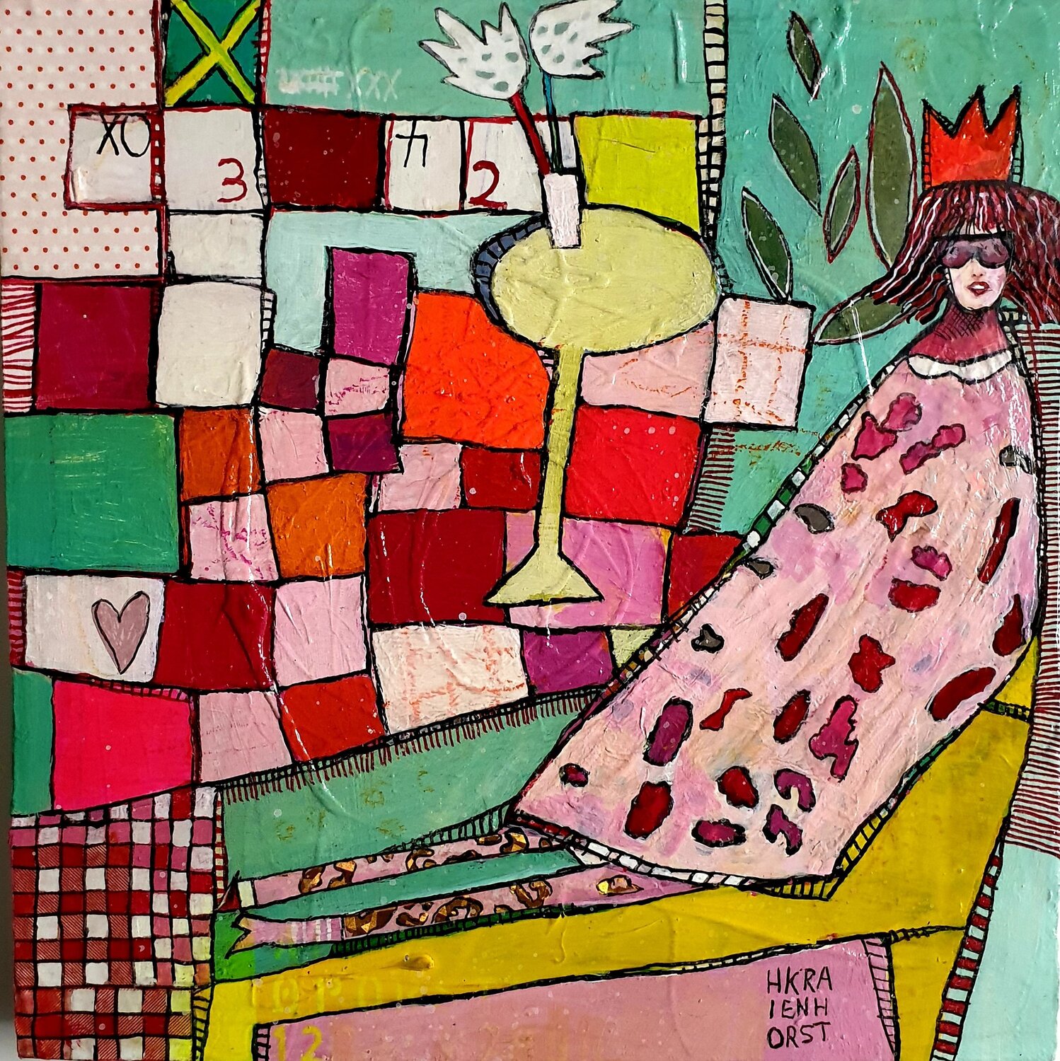 Coolness Helmtrud Kraienhorst Original painting for sale