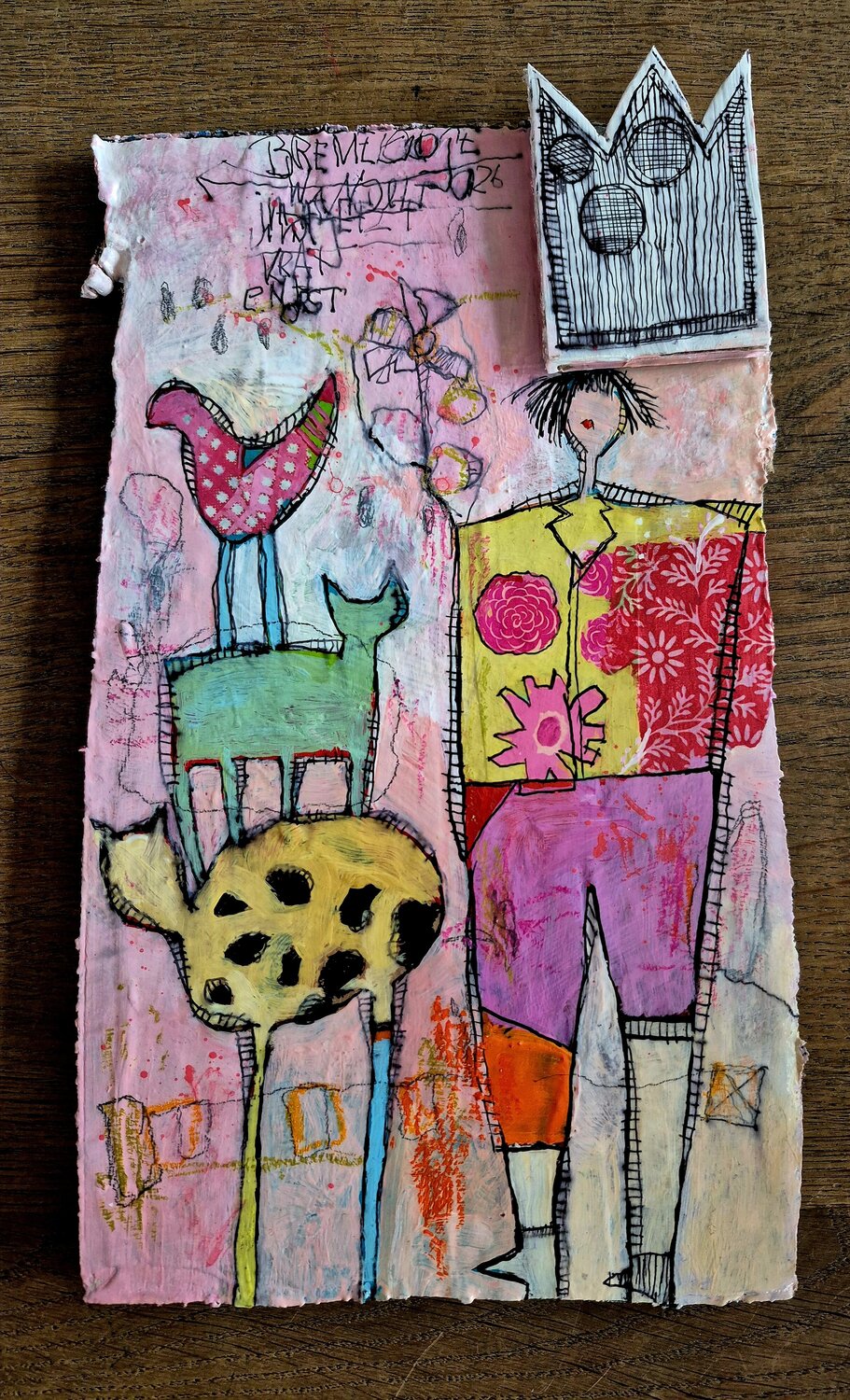 ARTmini 14 Helmtrud Kraienhorst Original painting for sale