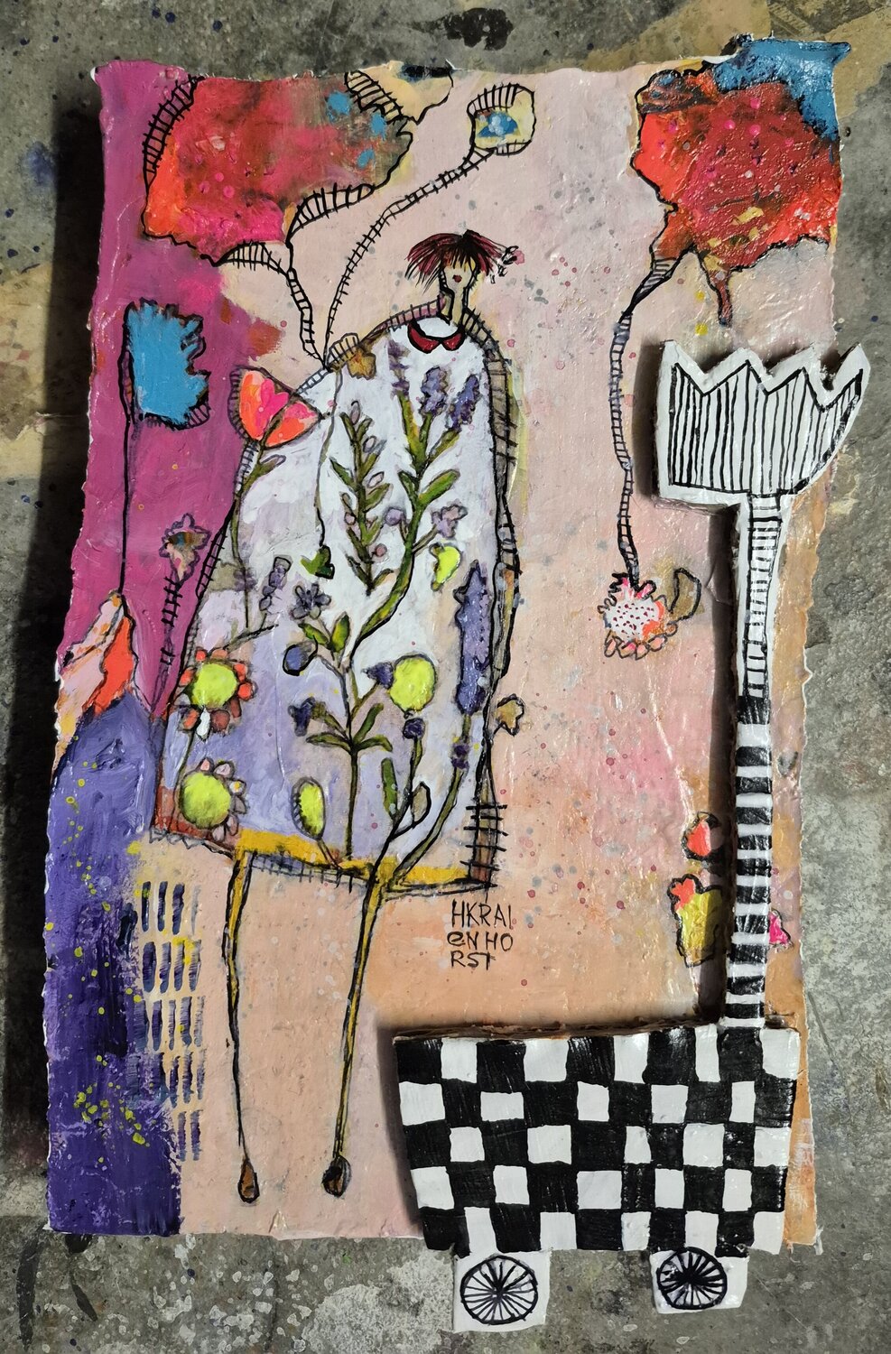 ARTmini 30 Helmtrud Kraienhorst Original painting for sale