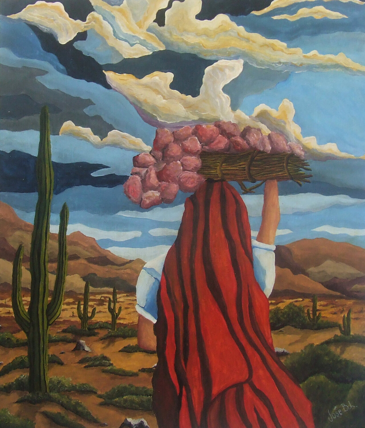 Como flor José Blanco Lorenzo Blanco Lorenzo Original painting for sale