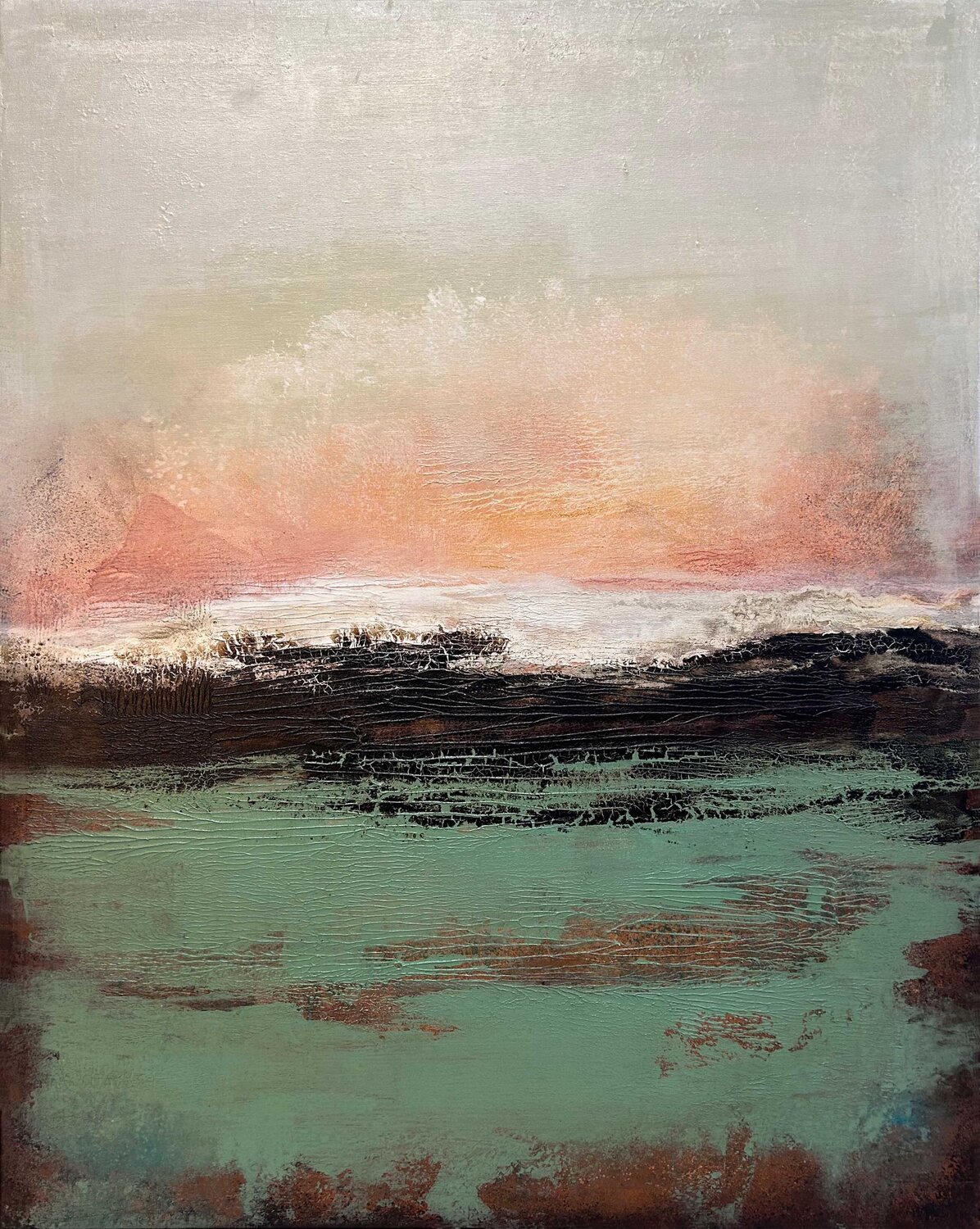 ICELAND#2 Alessandra Marzatico Original painting for sale