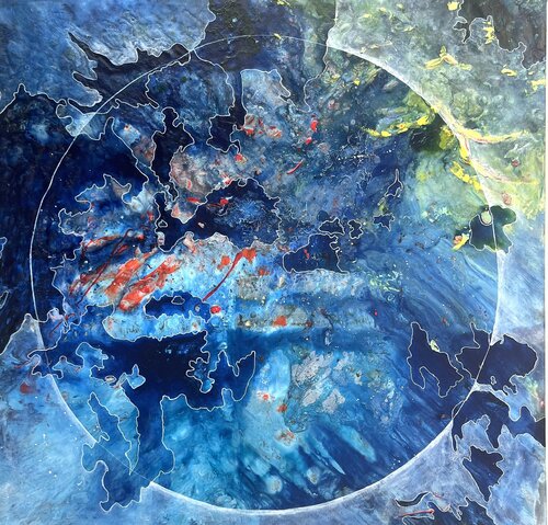 Between the surface by Wendy van Putten, Painting for Sale on Select