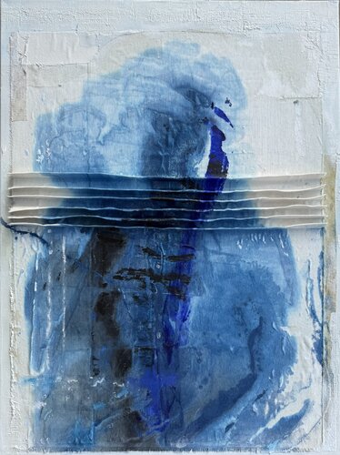 Blue in the distance by Wendy van Putten, Painting for Sale on Select