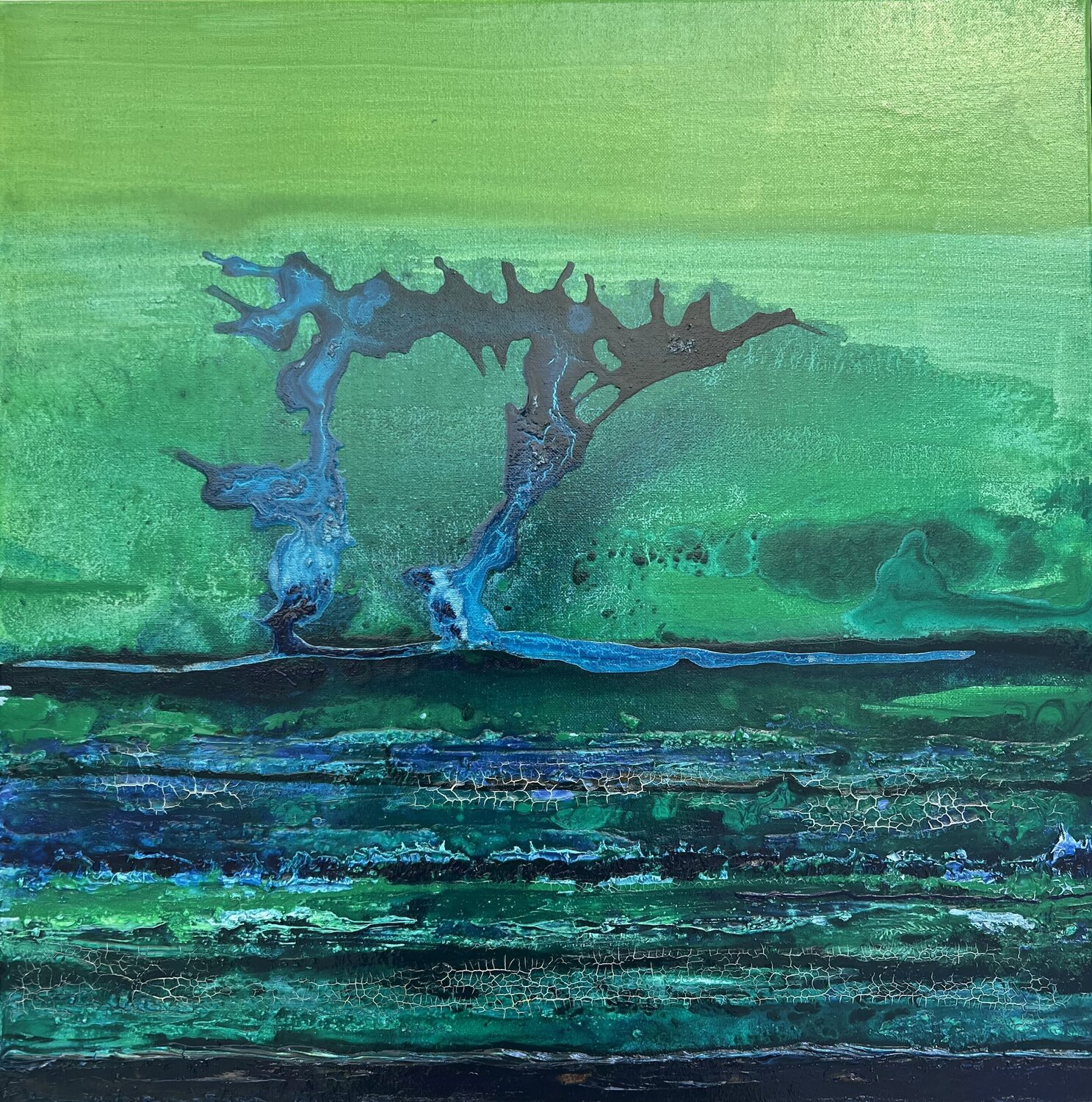 Abstract landscape 1 Wendy van Putten Original painting for sale