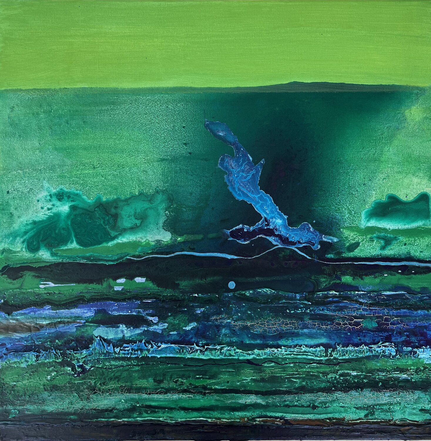 Abstract landscape 2 Wendy van Putten Original painting for sale