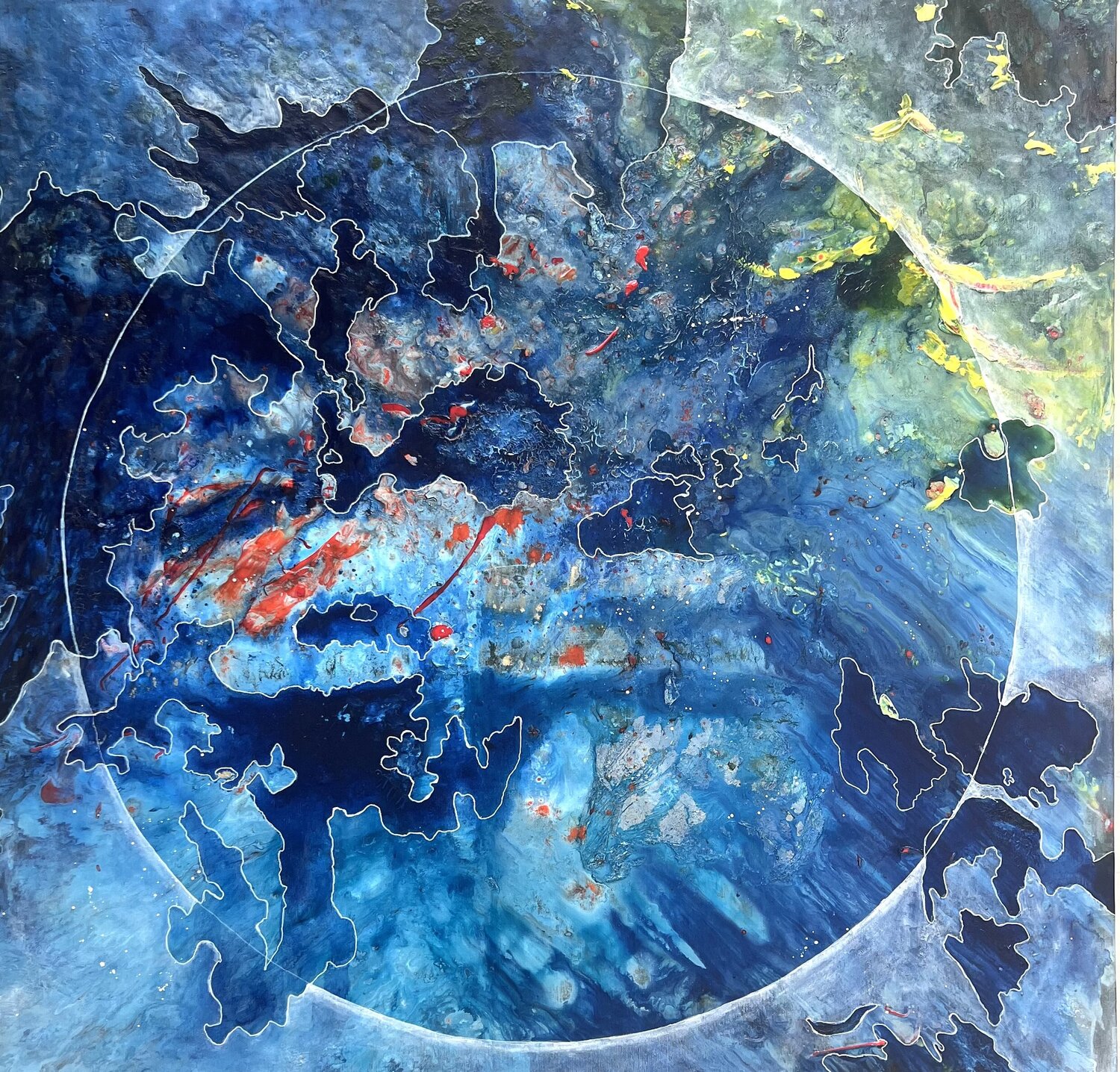 Between the surface Wendy van Putten Original painting for sale