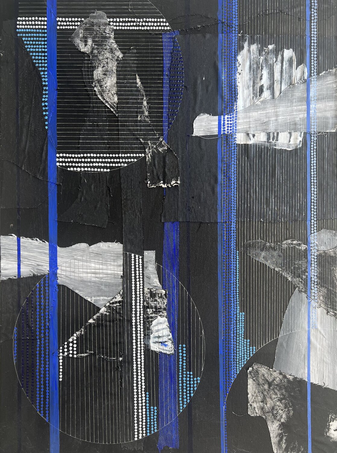 Behind the blue line Wendy van Putten Original painting for sale