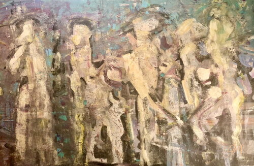 SAVING DEMOCRACY SERIES: COLD AS ICE by Christine Sharp, Painting for Sale on Select
