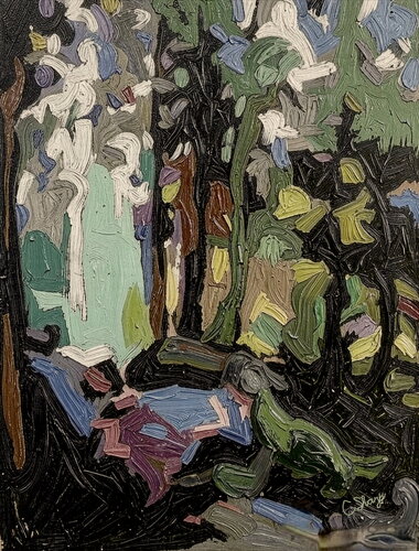 LIGHT IN THE FOREST…Giclee Print by Christine Sharp, Painting for Sale on Select