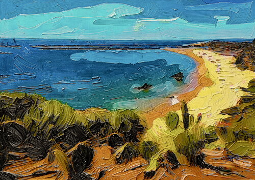 ON GOLDEN SAND…Giclee on Paper by Christine Sharp, Painting for Sale on Select