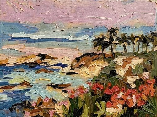 LAGUNA SUNSET…Giclee on Paper by Christine Sharp, Painting for Sale on Select