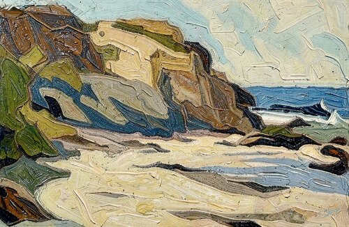 WILD WAVES: OREGON COAST…Giclee on Paper by Christine Sharp, Painting for Sale on Select