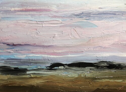 PINKISH SUNRISE by Christine Sharp, Painting for Sale on Select