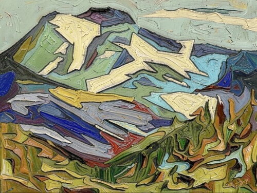 Mountain High…Giclee on Paper by Christine Sharp, Painting for Sale on Select