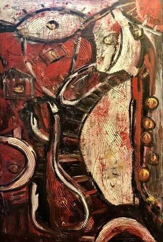 JAZZED by Christine Sharp, Painting for Sale on Select