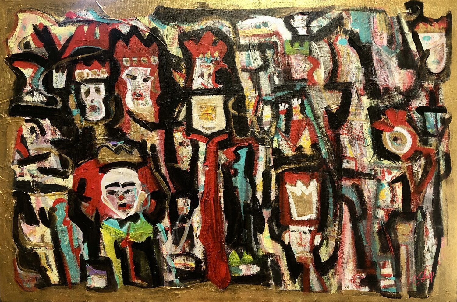 "NO KINGS": SAVING DEMOCRACY SERIES Christine Sharp Original painting for sale