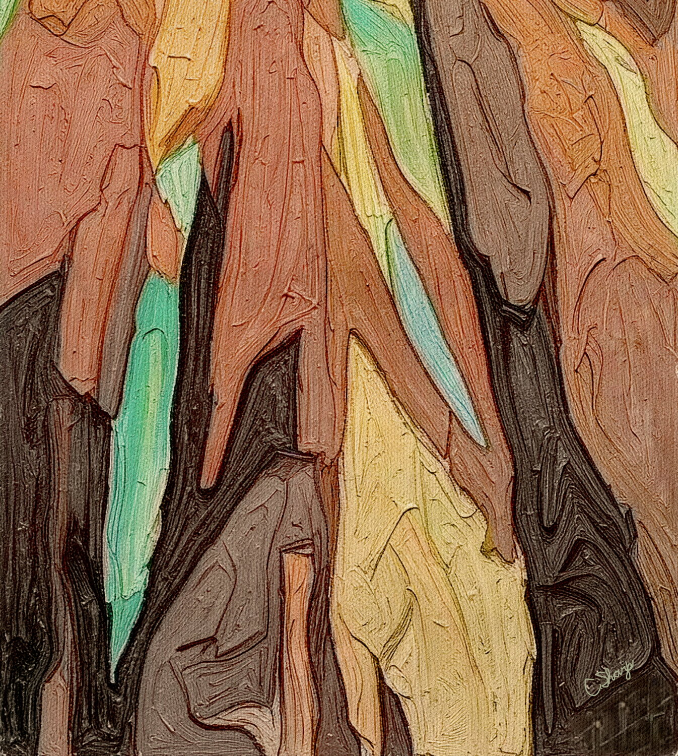 SAFE HAVEN III…Giclee Print Christine Sharp Original painting for sale