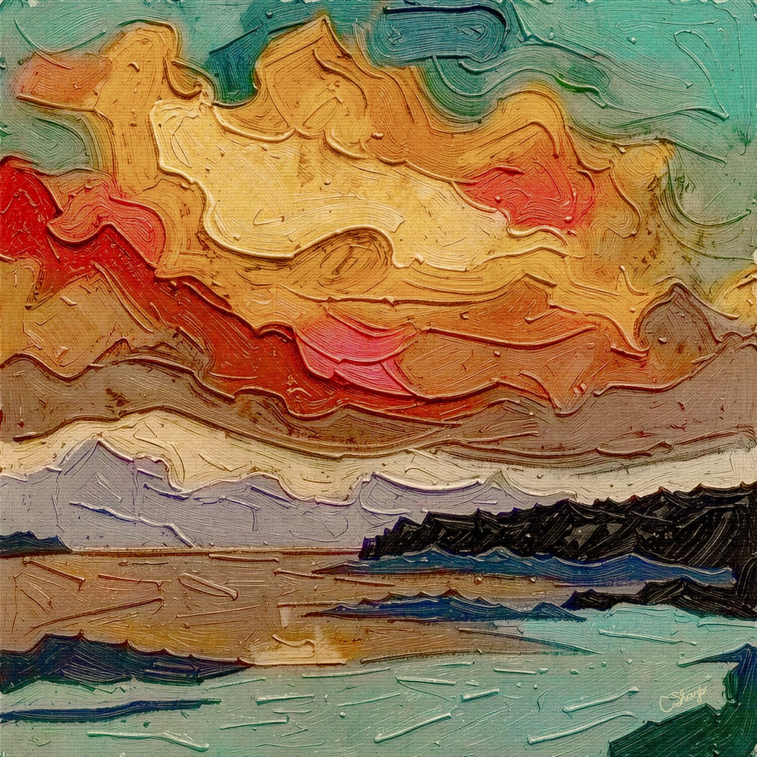 A NEW DAY…Giclee on Paper or Canvas Christine Sharp Original painting for sale
