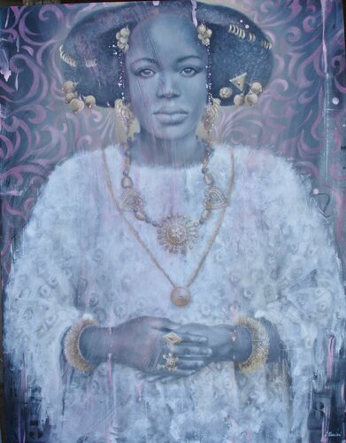 Black Mama by Simona Marziani, Painting for Sale on Select
