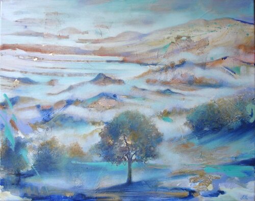 Blueland by Simona Marziani, Painting for Sale on Select