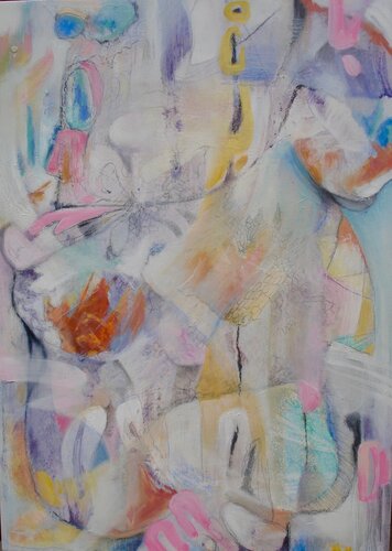 Fiori nel cammino by Simona Marziani, Painting for Sale on Select