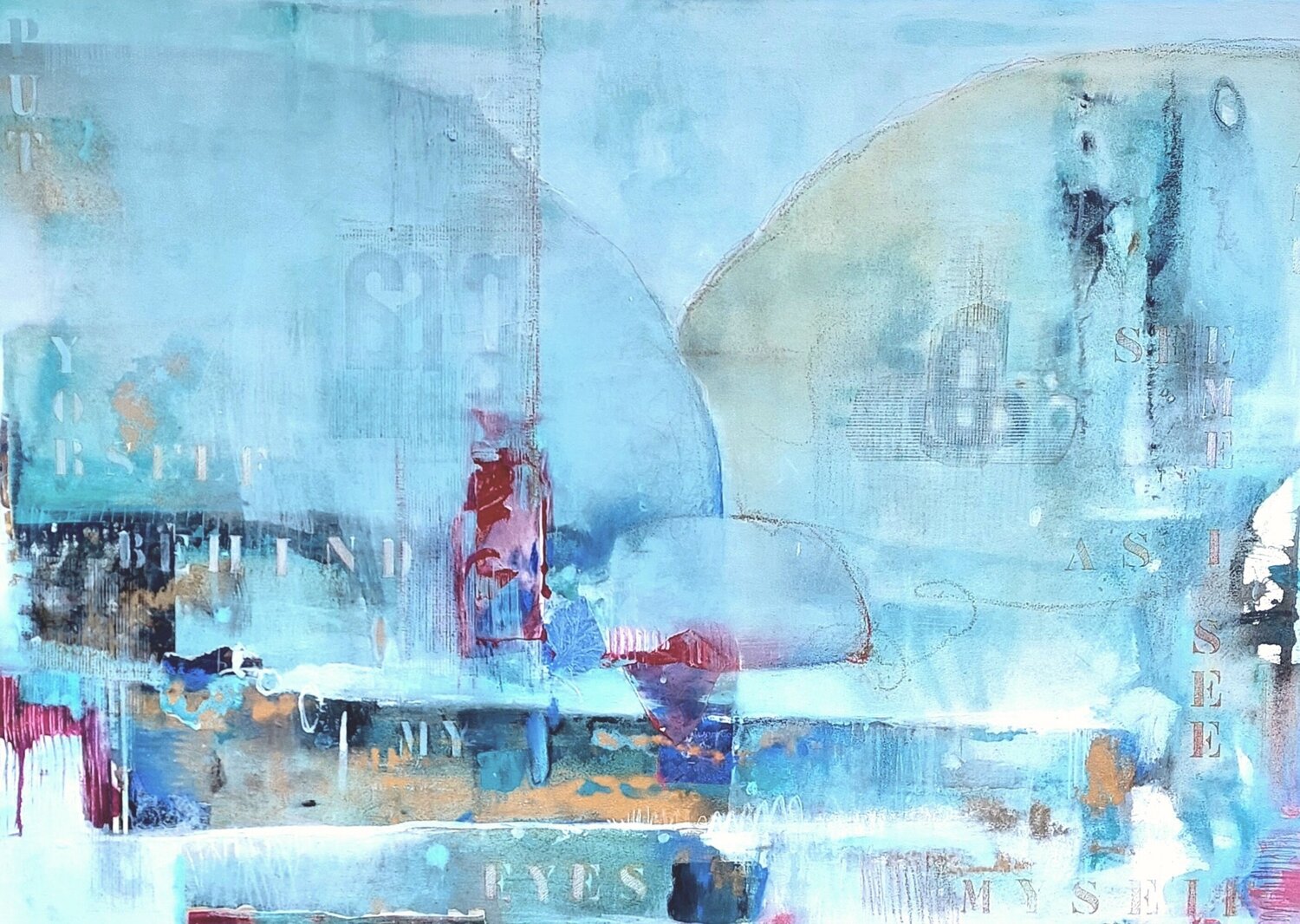 Behind my eyes Simona Marziani Original painting for sale