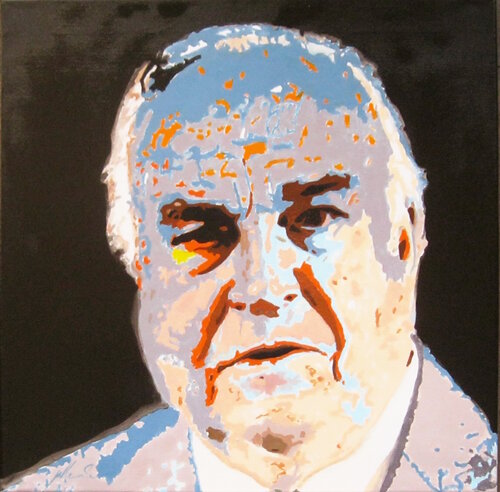 Helmut Kohl by Willi Lemke, Painting for Sale on Select