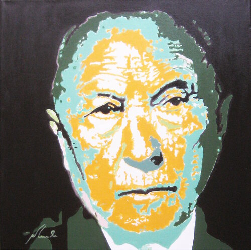 Konrad Adenauer by Willi Lemke, Painting for Sale on Select