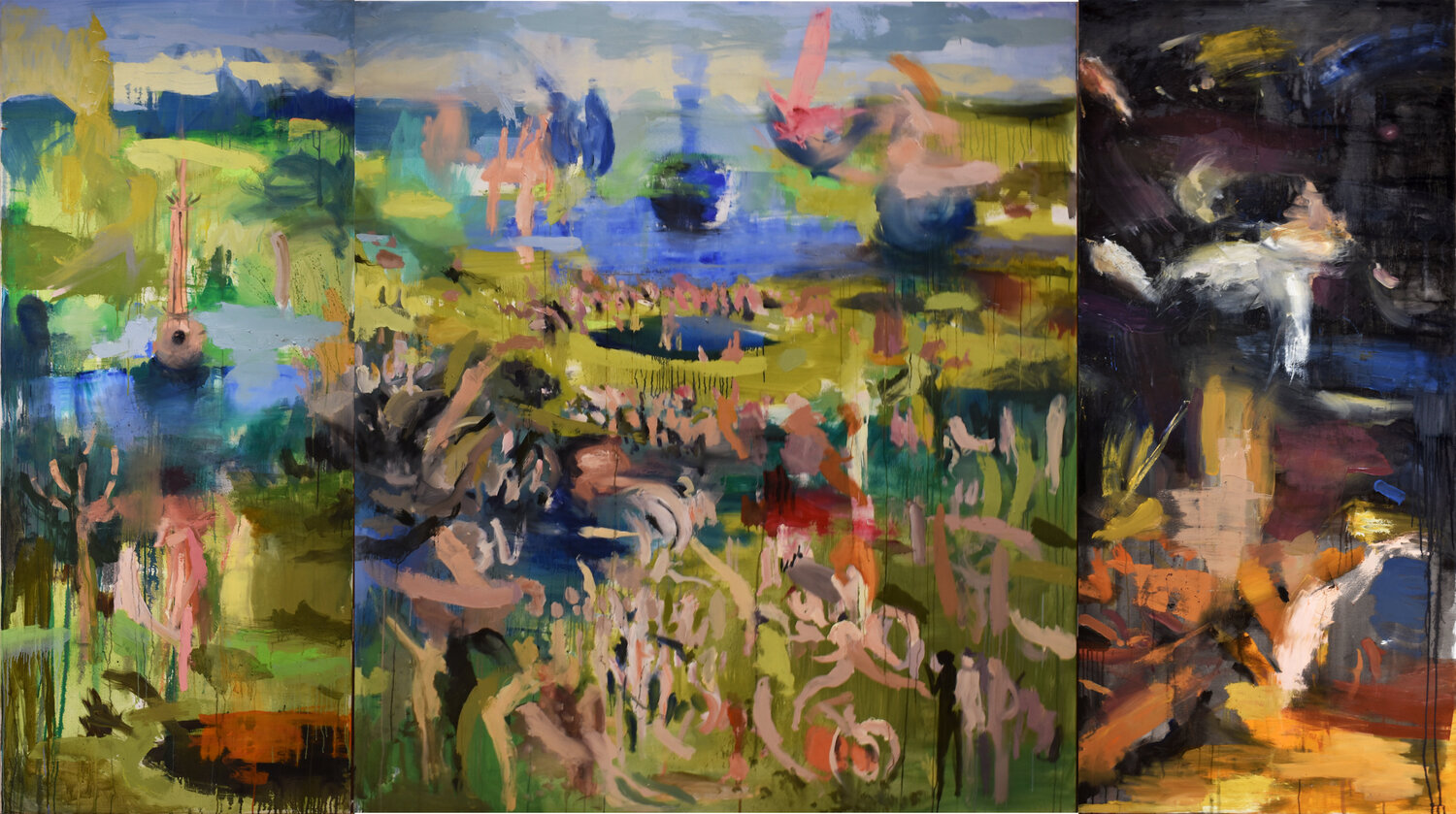 Riflect on Bosh Akis Oulkeroglou Original painting for sale