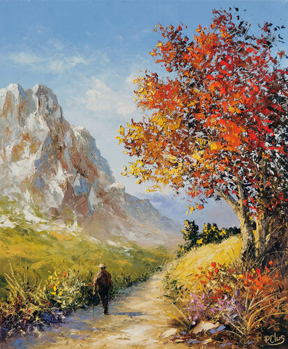 Escapade automnale by Pascal Clus, Painting for Sale on Select