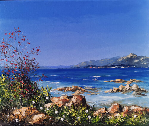 Cote méditerranéene by Pascal Clus, Painting for Sale on Select