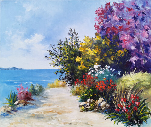 Riviera by Pascal Clus, Painting for Sale on Select