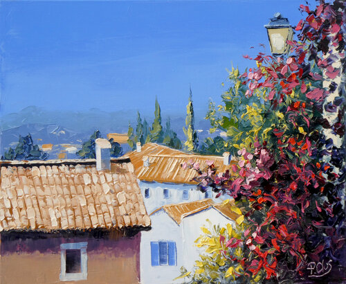 Ballade à Vaison la romaine by Pascal Clus, Painting for Sale on Select
