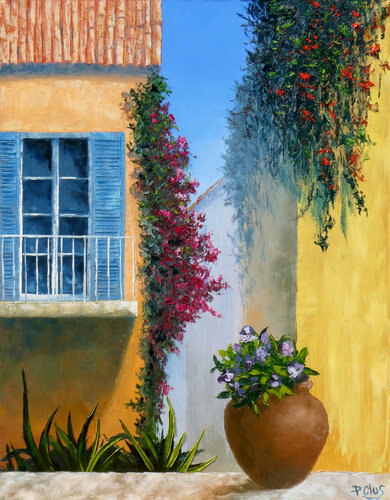 La ruelle s'éveille by Pascal Clus, Painting for Sale on Select