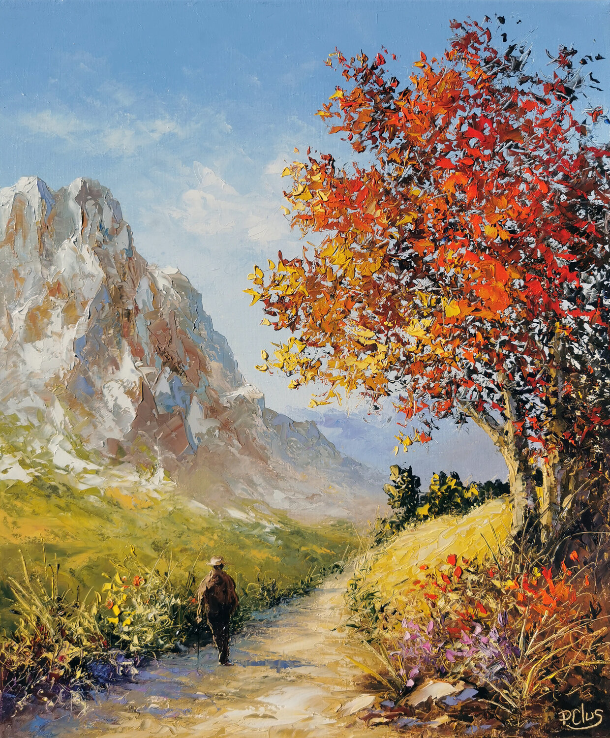 Escapade automnale Pascal Clus Original painting for sale