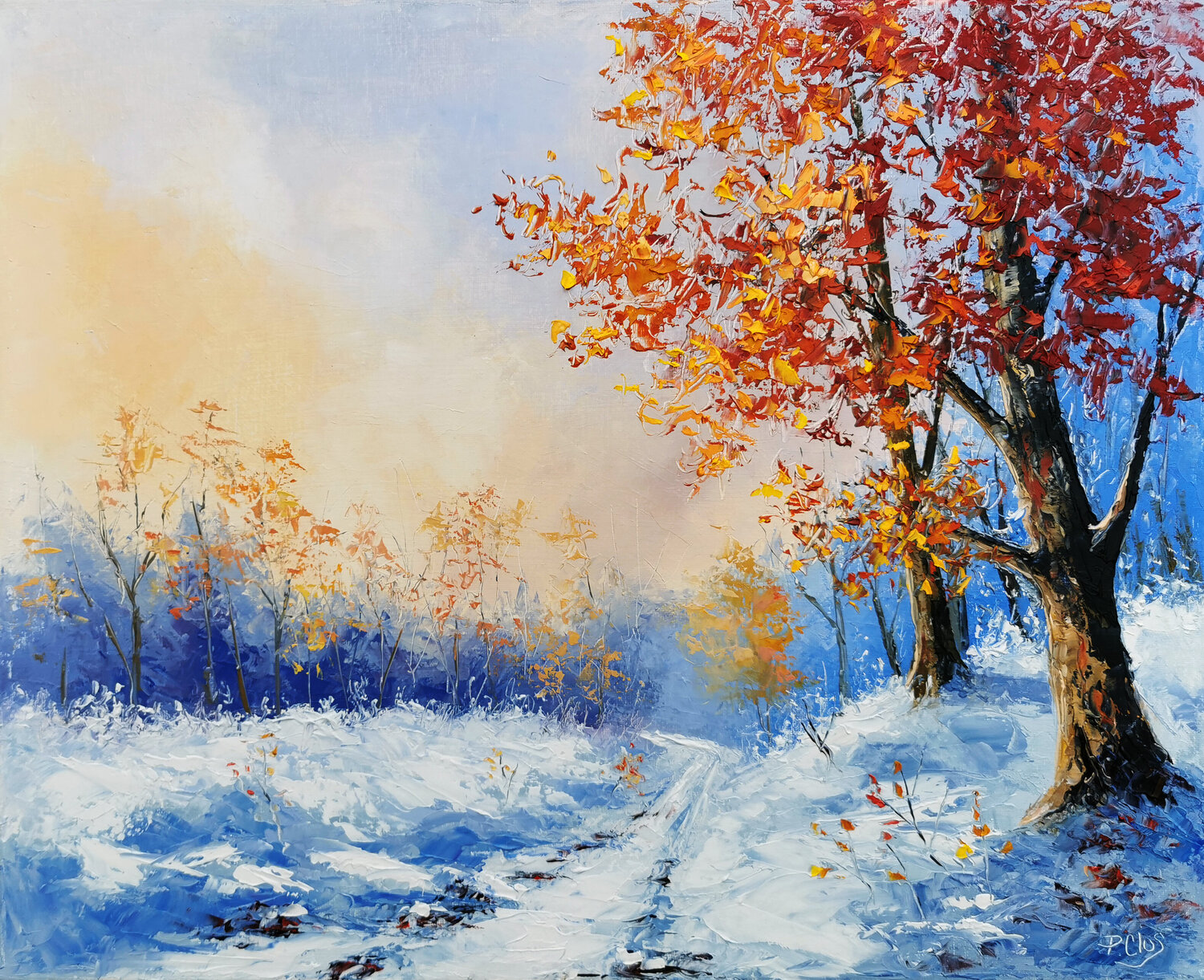 Escapade automnale Pascal Clus Original painting for sale