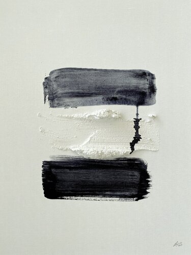 "Nichts ist ganz Schwarz oder Weiß" - Nr. 3/23 by Silvia Ingrid Hummer, Painting for Sale on Select