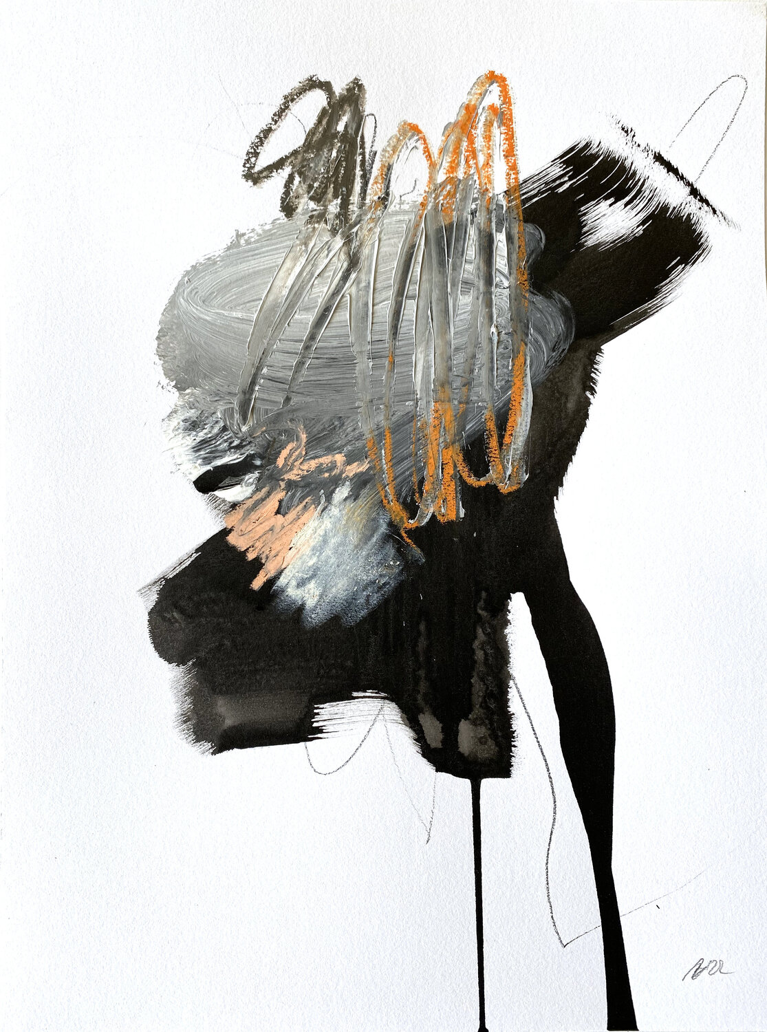 Erwarte das Unerwartete - Nr. 5 Silvia Ingrid Hummer Original painting for sale
