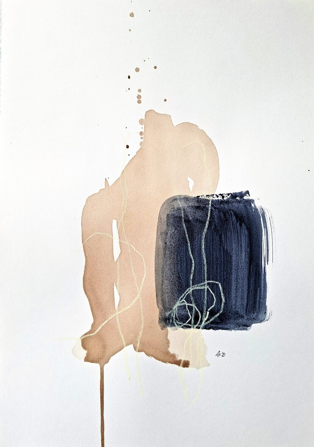 wine art - Nr. 6 Silvia Ingrid Hummer Originalgemälde zu verkaufen