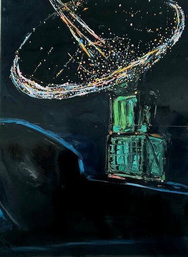 L'Attrappeur d'Etoiles by Laurence Forbin, Painting for Sale on Select