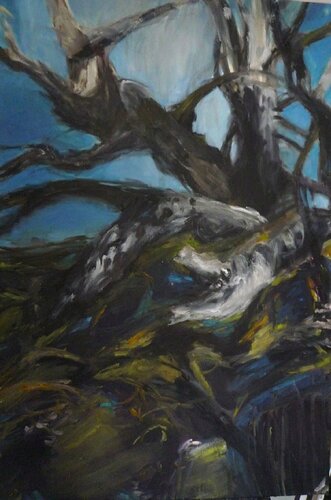 Enchevêtrements- les Forêts- série by Laurence Forbin, Painting for Sale on Select