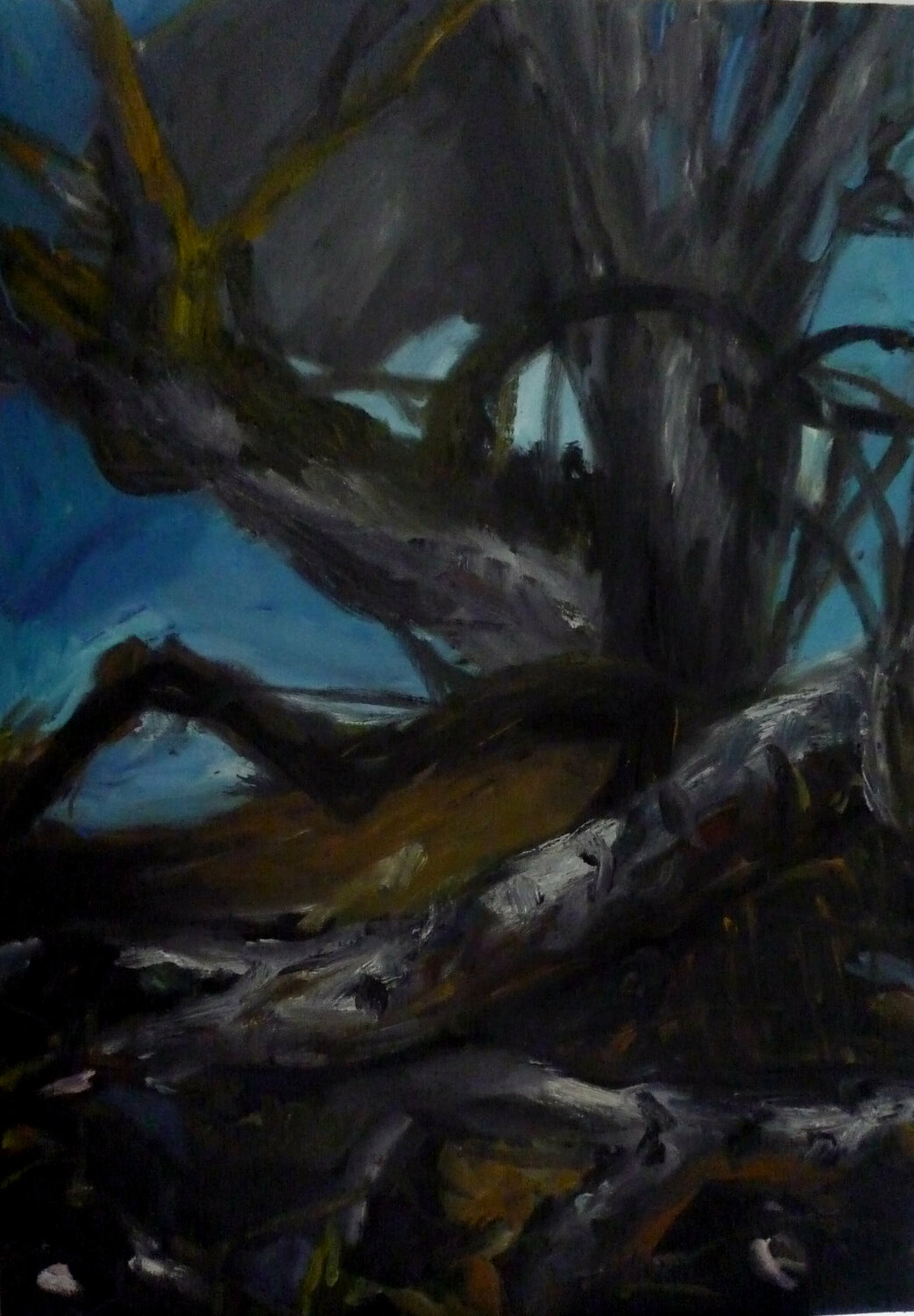Forêts- Avis de tempête -série Laurence Forbin Original painting for sale