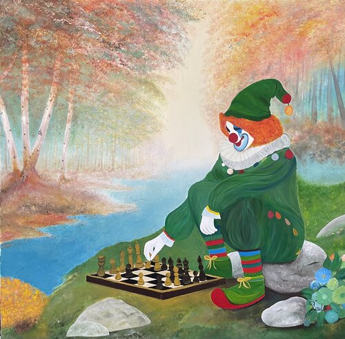 The Quiet Move by Roula Chreim, Painting for Sale on Select