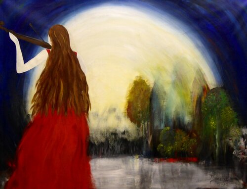 Moonlight Whispers von Roula Chreim, Malerei kaufen auf Select