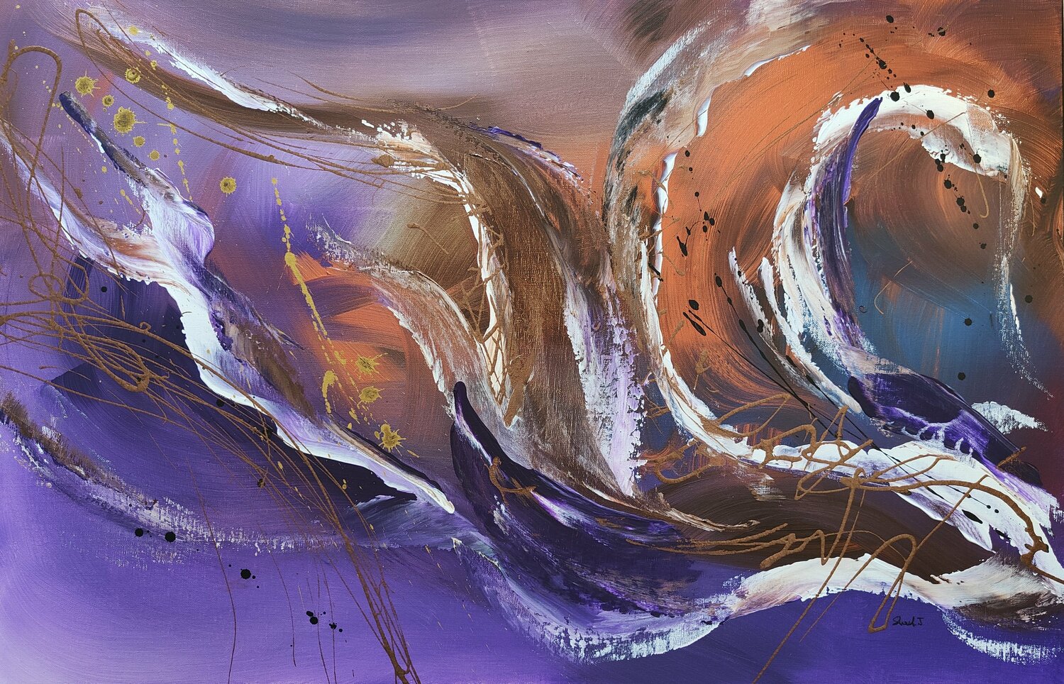 Charismatique Johanna Sanna Original painting for sale