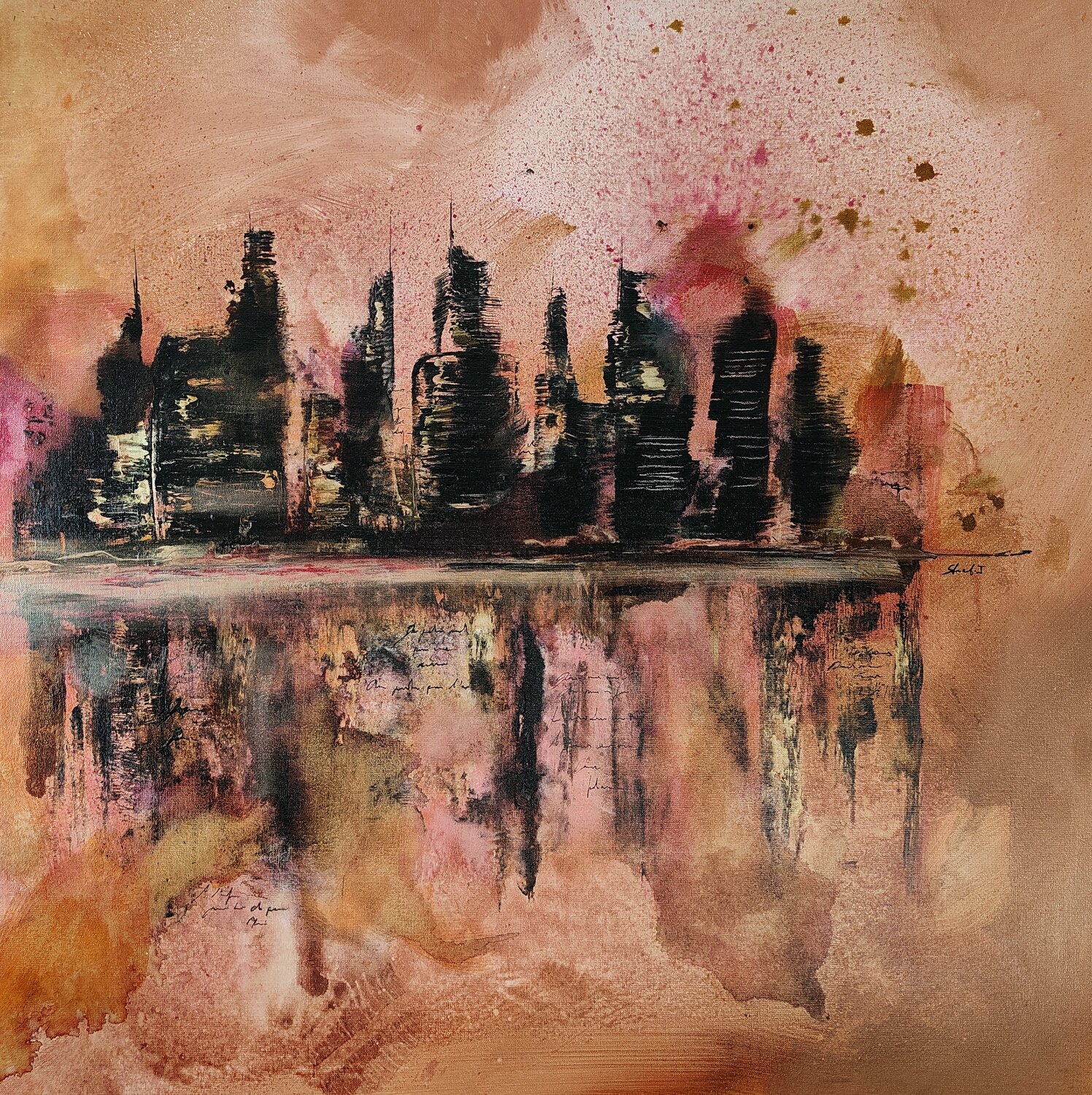 Manhattan Johanna Sanna Original painting for sale