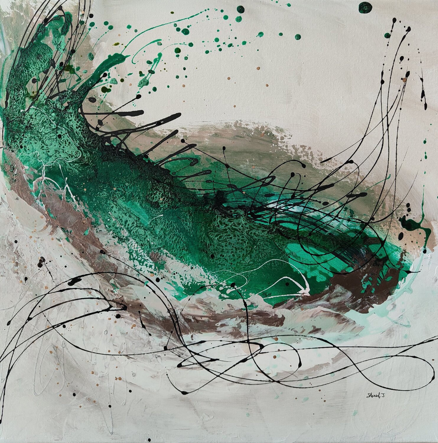 Découverte Johanna Sanna Original painting for sale