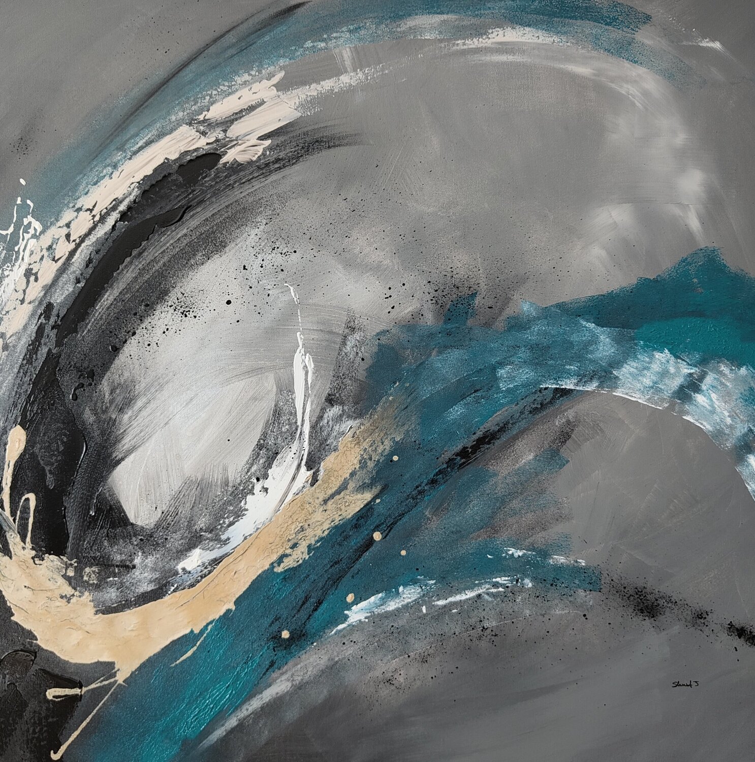 Ponctuelle Johanna Sanna Original painting for sale